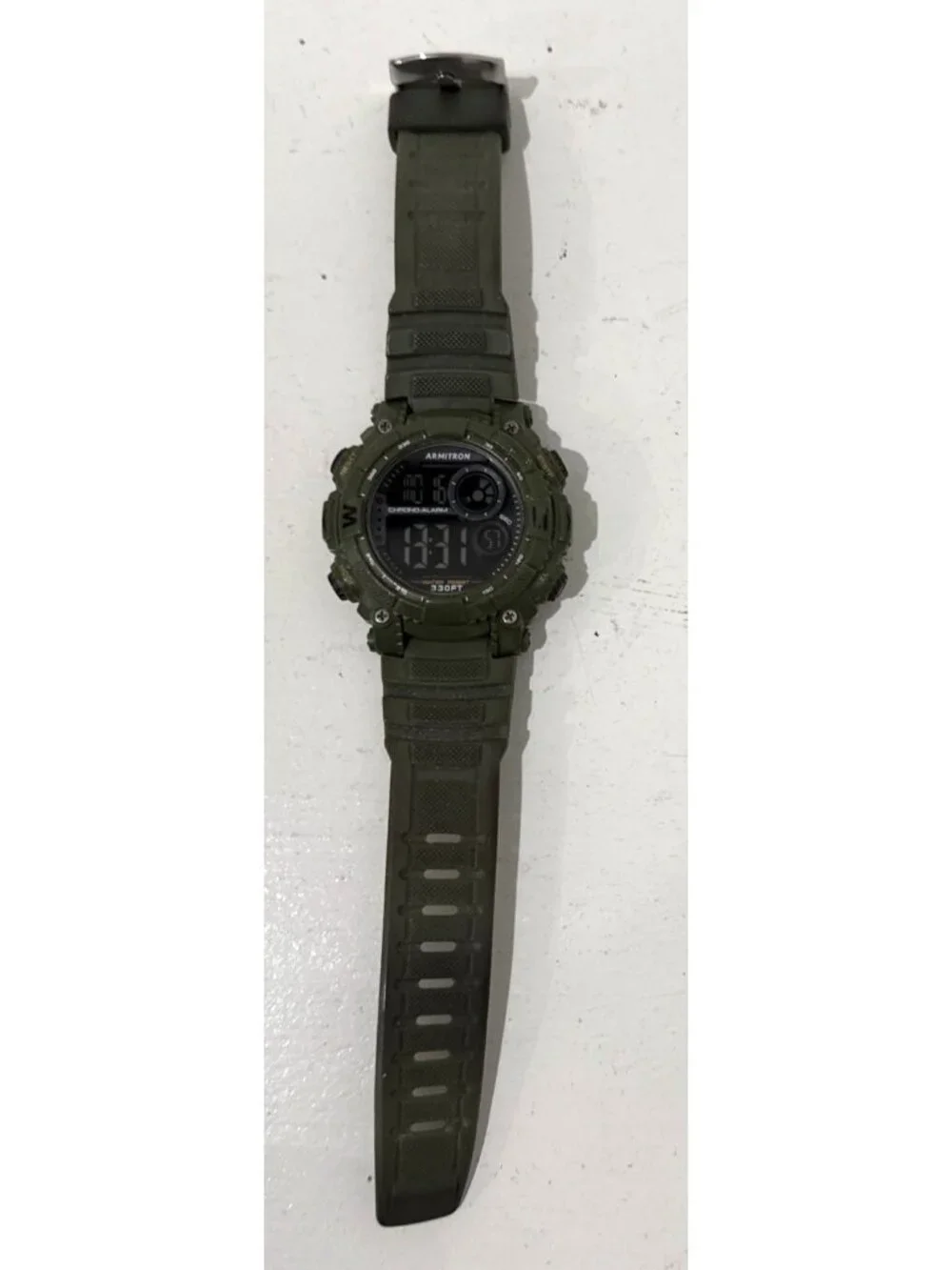 ARMITRON Men's Digital Watch MD12259 (R) 330ft 40/8284 Green
